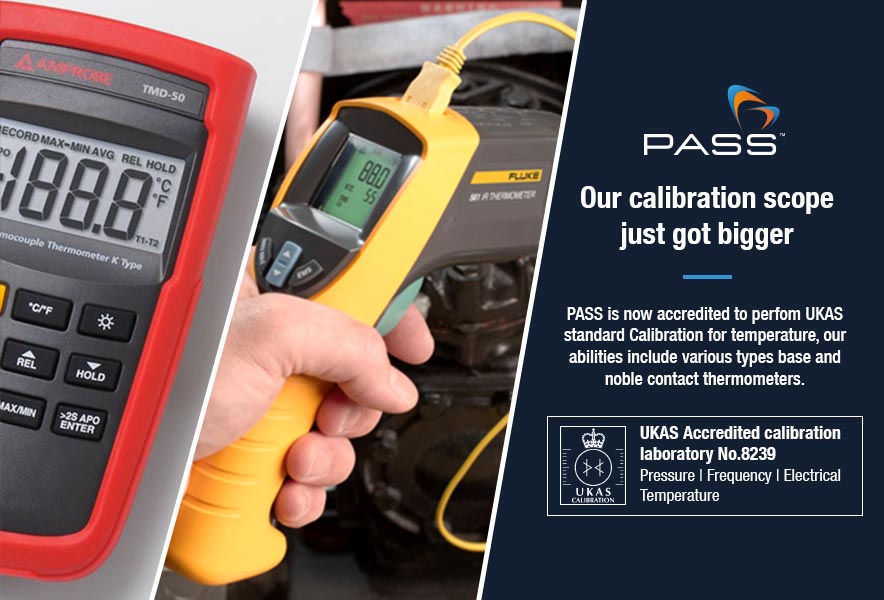 PASS Ltd Increases UKAS Calibration Scope to Include Temperature and